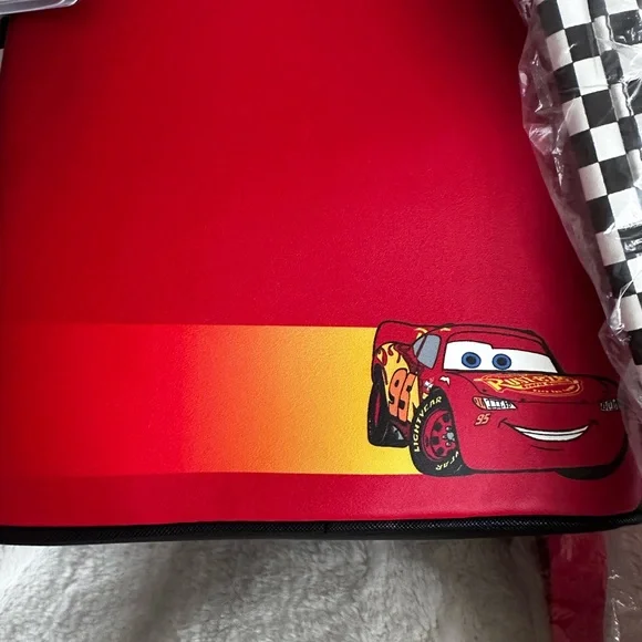 Disney’s Pixar Cars Lightning McQueen Rust-eze Light Up Loungefly Backpack: NWT
